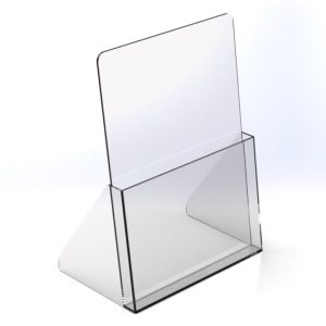 acrylic free standing brochure holder