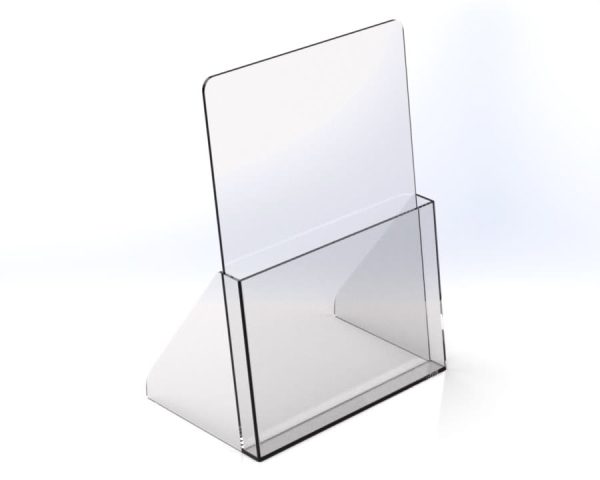 acrylic free standing brochure holder