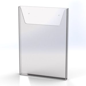 acrylic wall mounted brochure holder